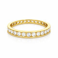 14K Yellow Gold Diamond Eternity Band